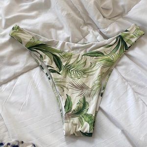 Monday Swimwear Tropical Leaf Printed Bottom